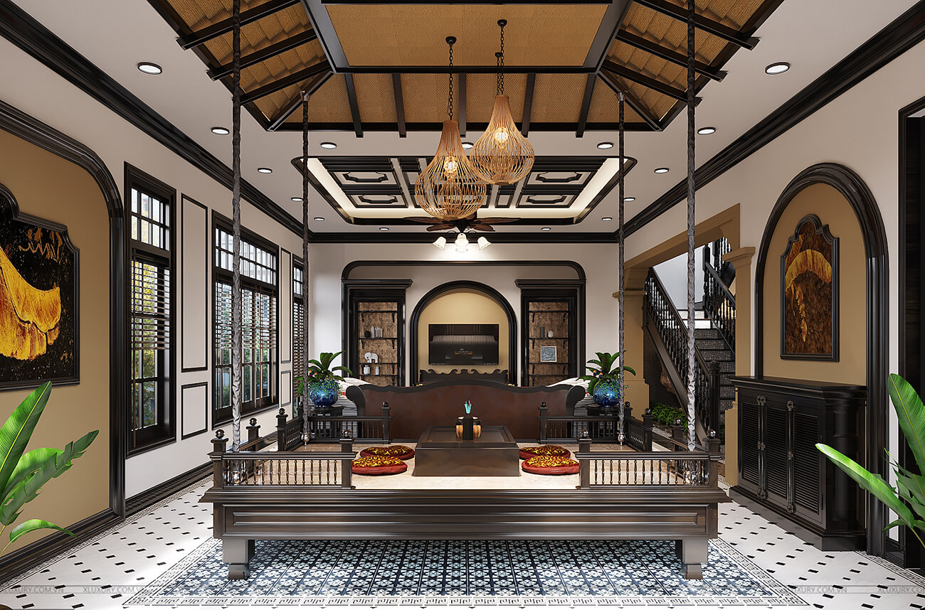 Họa tiết trên gạch lát nền