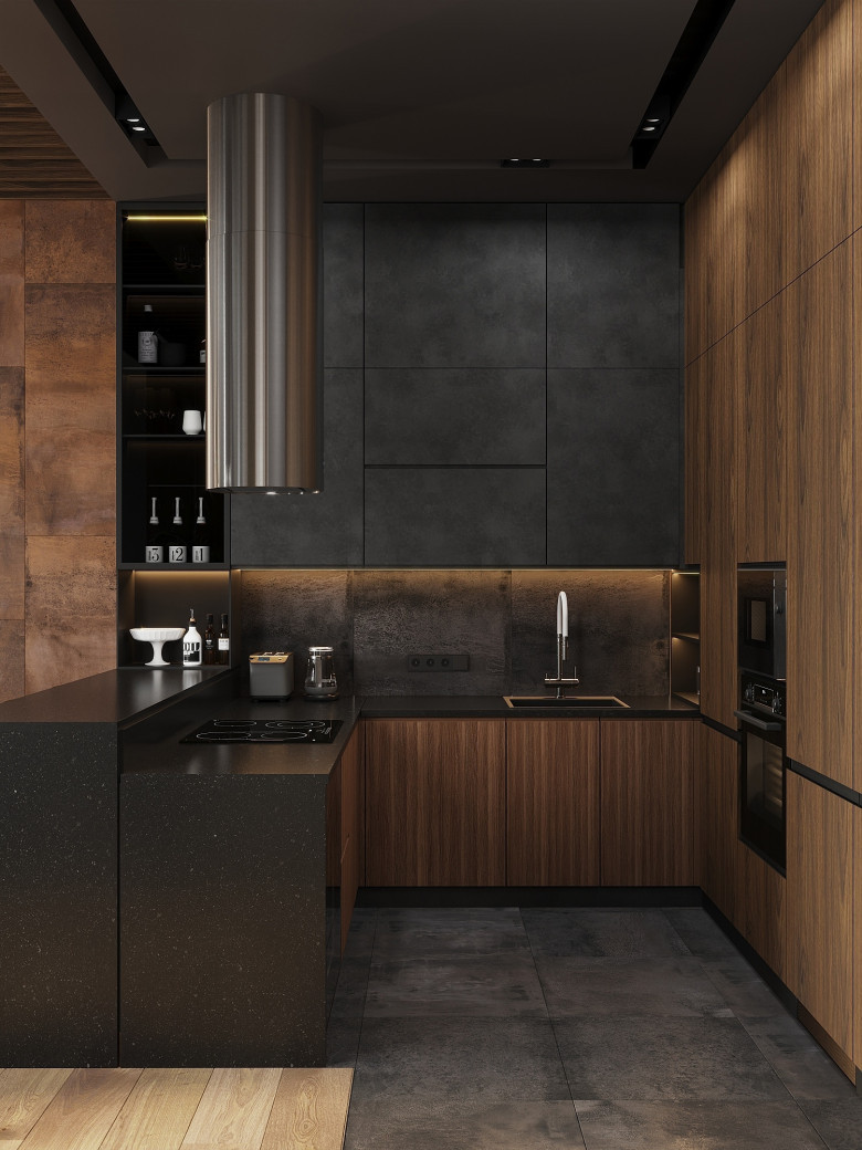 Tông màu đậm thể hiện cá tính hiện đại