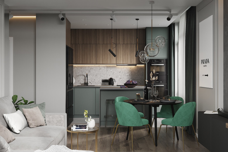 Sang trọng và cá tính với tông màu xanh