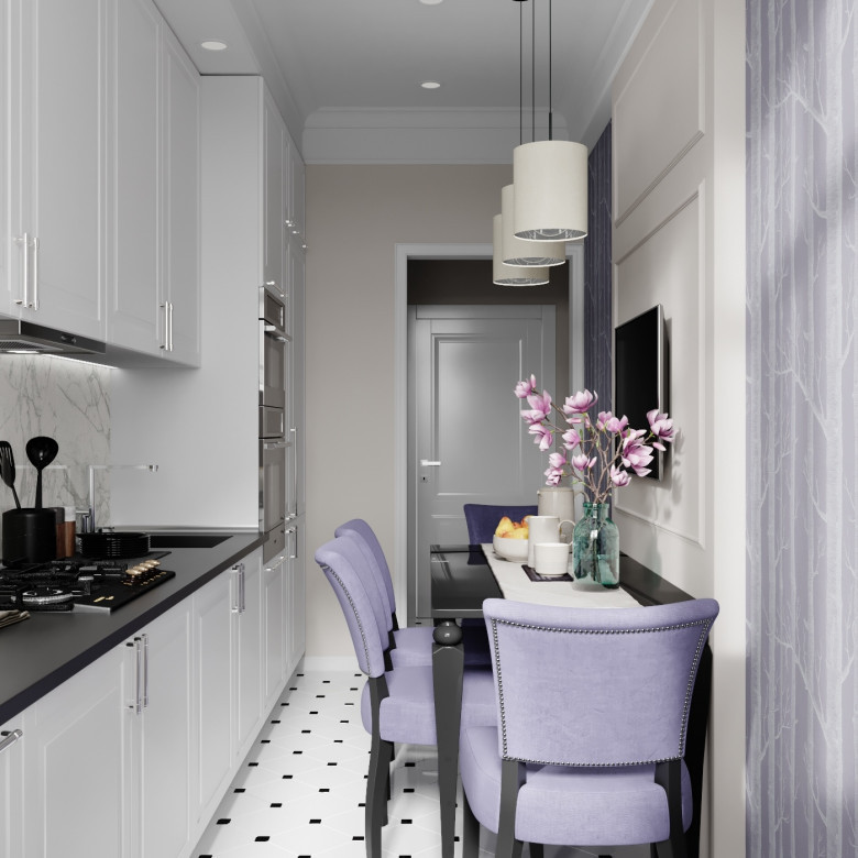 Vẻ đẹp đến từ sự hài hòa, nhẹ nhàng và rộng rãi là tông trắng.